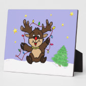 Kleine rendiervis fotoplaat (Zijkant)