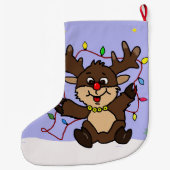 Kleine rendiervis grote kerstsok (Achterkant)