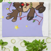 Kleine rendiervis theedoek (Gevouwen)