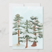 Kleine rendierwinter Baby shower sneeuw Kaart (Achterkant)