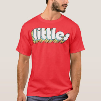Kleine Retro Regenboog Typografie Vervaagd Stijl T-shirt