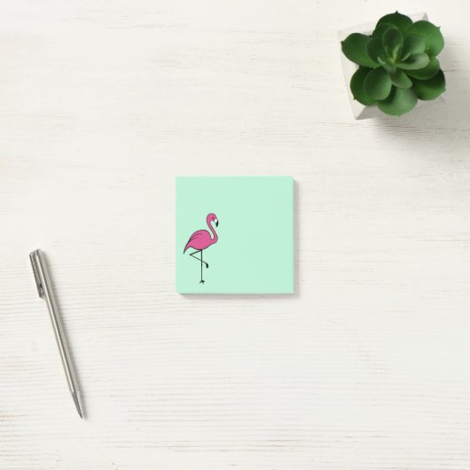 Kleine Retroflamingo om een lijst te maken Post he Post-it® Notes (Kantoor)