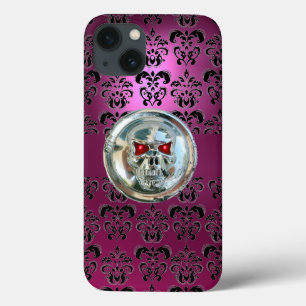 KLEINE RIDERS AMETHYST PINK BLACK DAMASK Case-Mate iPhone CASE