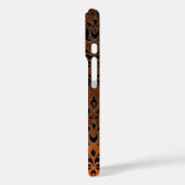 KLEINE RIDERS ORANJE ZWARTE DAMASK GEM Agate Case-Mate iPhone Case (Achterkant / Links)