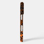KLEINE RIDERS ORANJE ZWARTE DAMASK GEM Agate Case-Mate iPhone Case (Achterkant / Rechts)