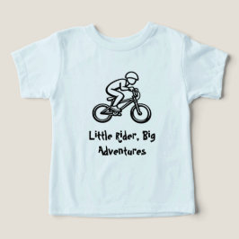 Kleine Rijder, Grote Avonturen Kids Fiets T-Shirt