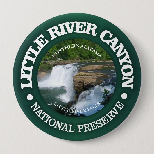 Kleine rivier Nat. Behoud (OBP) Ronde Button 4,0 Cm (Voorkant)