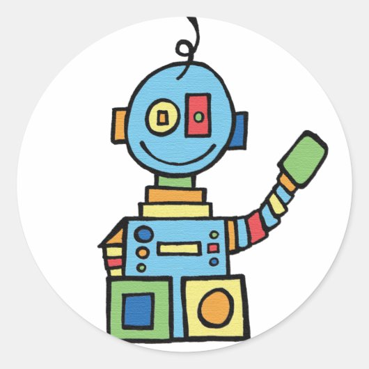 Kleine Robot Stickers (Voorkant)