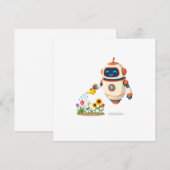 Kleine Robot Tuinman Kaart (Voorkant / Achterkant)