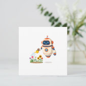 Kleine Robot Tuinman Kaart (Staand voorkant)