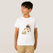 Kleine Robot Tuinman T-shirt (Voorkant volledig)