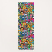 Kleine robots patroon bevestigen yogamat (Voorkant)