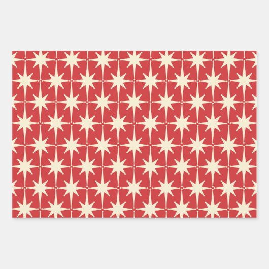 Kleine Rockets Retro Mideeuwse moderne ruimtetijd Inpakpapier Vel (Voorkant 3)