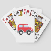 Kleine rode auto pokerkaarten (Achterkant)