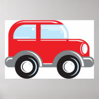 Kleine rode auto
