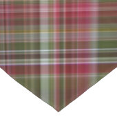 Kleine rode bessen rood en groen geplakt korte tafelloper (Hoek)