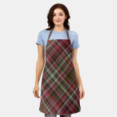 Kleine rode bessen rood en groen geplakt schort (Gedragen)