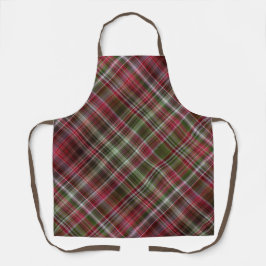 Kleine rode bessen rood en groen geplakt schort