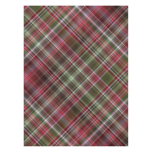 Kleine rode bessen rood en groen geplakt tafelkleed (Voorkant)