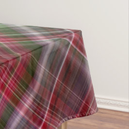 Kleine Rode Bessen Rood en Groen Schotse Ruit Tafelkleed