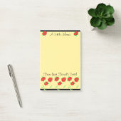 Kleine rode bloem ontworpen post-it® notes (Kantoor)