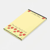 Kleine rode bloem ontworpen post-it® notes (Schuin)