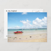 Kleine Rode Boat Briefkaart (Voorkant / Achterkant)