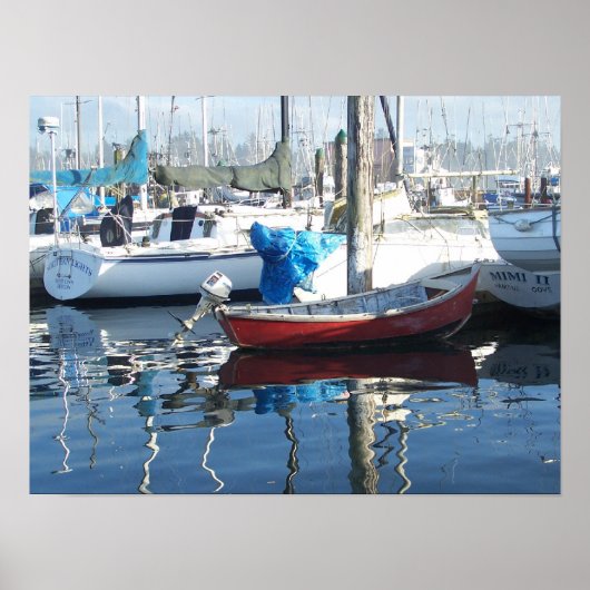 Kleine Rode Boat Poster (Voorkant)