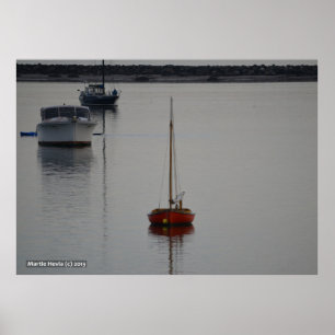 Kleine Rode Boat Poster