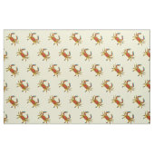 Kleine rode Chesapeake Crabs Fabric Stof (Fat Quarter)