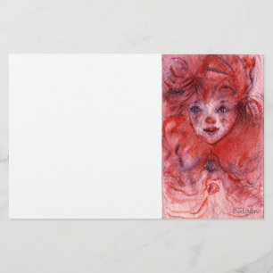 KLEINE RODE CLOWN BRIEFPAPIER
