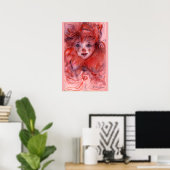 KLEINE RODE CLOWN POSTER (Thuiskantoor)