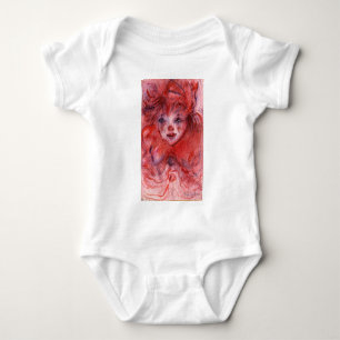 KLEINE RODE CLOWN ROMPER