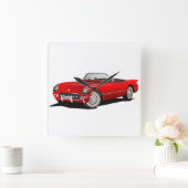 Kleine rode corvette vierkante klok (Huis)