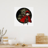 kleine rode doekdoek TBA Poster (Keuken)