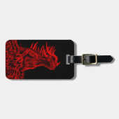 Kleine rode Draak Bagagelabel (Voorkant horizontaal)