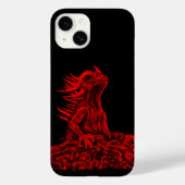 Kleine rode draak Case-Mate iPhone case (Achterkant)