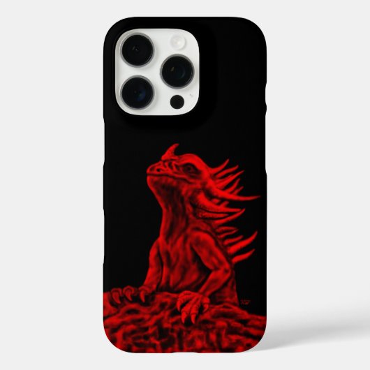 Kleine rode draak Case-Mate iPhone case (Achterkant)