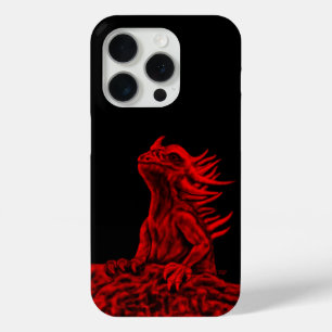 Kleine rode draak iPhone 15 pro case