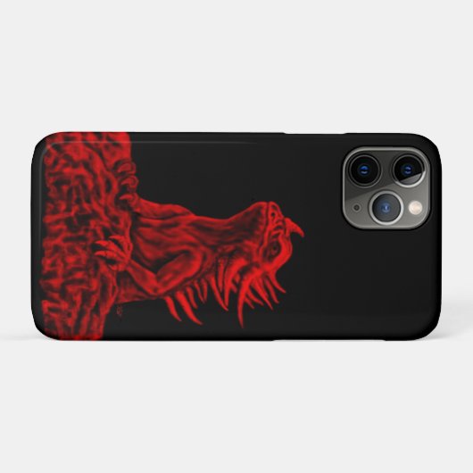 Kleine rode draak Case-Mate iPhone case (Achterkant (horizontaal))
