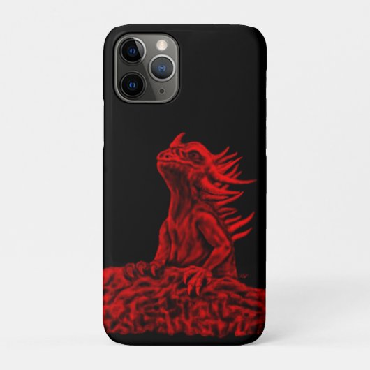 Kleine rode draak Case-Mate iPhone case (Achterkant)