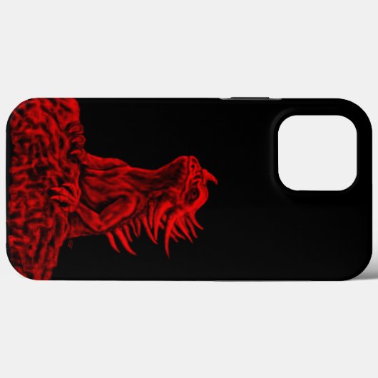 Kleine rode draak Case-Mate iPhone case (Achterkant (horizontaal))