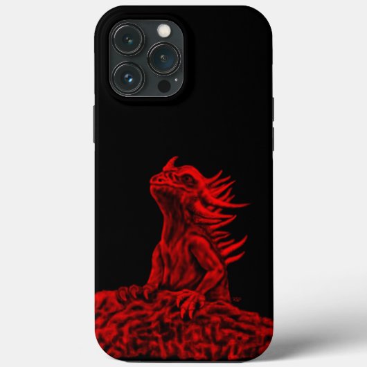 Kleine rode draak Case-Mate iPhone case (Achterkant)