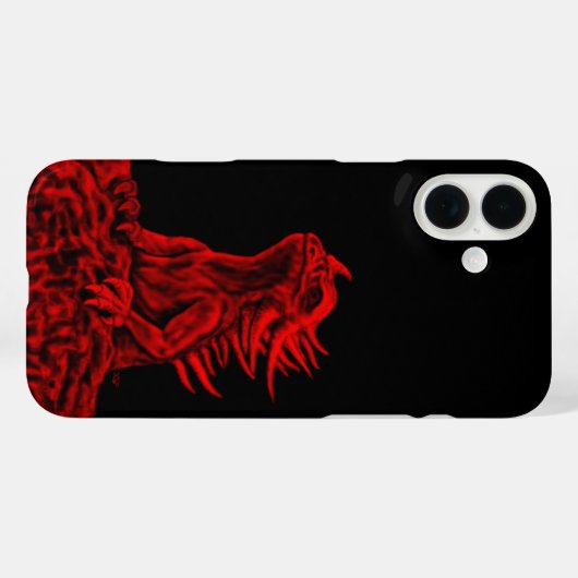 Kleine rode draak Case-Mate iPhone case (Achterkant (horizontaal))