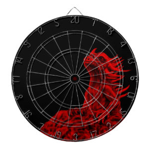 Kleine rode draak dartbord