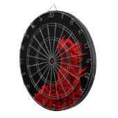 Kleine rode draak dartbord (Voorkant Rechts)