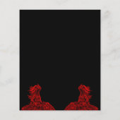 Kleine rode draak flyer (Achterkant)