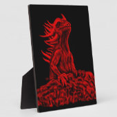 Kleine rode draak fotoplaat (Zijkant)