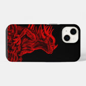 Kleine rode Draak iPhone Hoesje (Achterkant horizontaal)