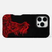Kleine rode draak iPhone hoesje (Achterkant horizontaal)